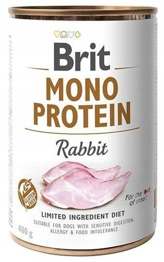 Brit Mono Protein z królikiem 6x400g