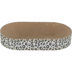 Trixie Leo – Drapak kartonowy i legowisko dla kota (Kremowa Panterka) 63cm