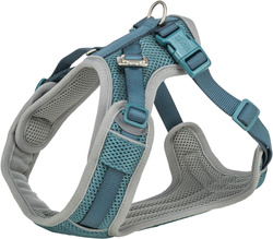 Trixie Premium FlexMesh szelki dla psa petrol XS-S: 40-57cm/15mm dostosowane dla mopsów i buldogów