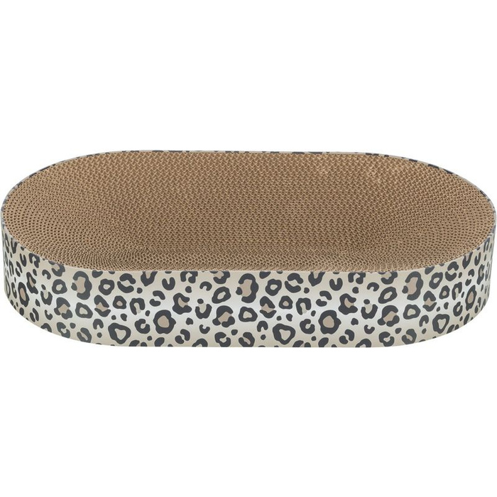 Trixie Leo – Drapak kartonowy i legowisko dla kota (Kremowa Panterka) 63cm