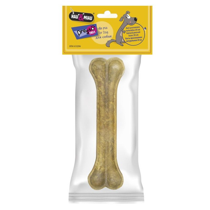 Hau&Miau kość prasowana naturalna 20cm 145g