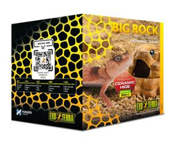 ExoTerra Big Rock kryjówka z miską do terrarium ceramiczna S 11x13x8 cm 20 ml