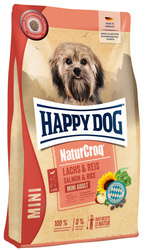 Happy Dog NaturCroq Mini Adult  z łososiem i ryżem 800g