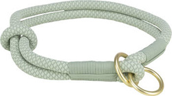 Obroża zaciskowa Soft Rope L: 50cm/10mm szałwiowa/miętowa Nylon