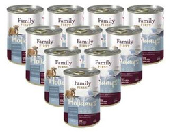 Family First Holidays z dziczyzną, wołowiną i marchewką dla szczeniąt 12x400g