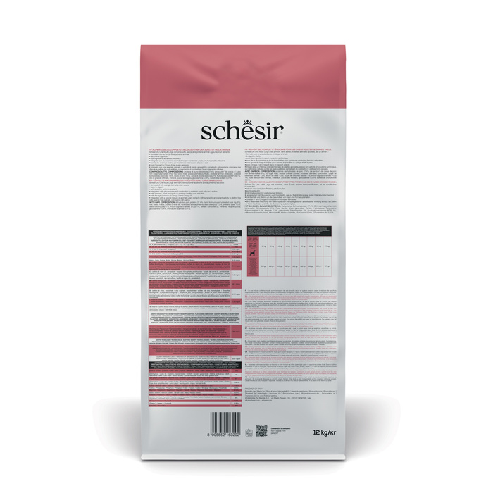 Schesir Original karma sucha dla psa szynka 12kg worek dla dorosłych dużych ras