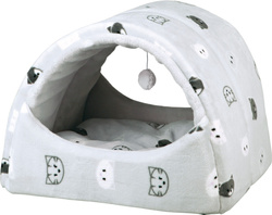 Trixie Domek pluszowy dla kota Mimi 42x35x35cm szary