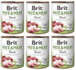 Brit Pate&Meat z kaczką 6x800g