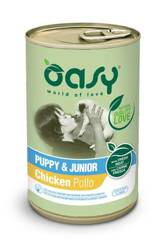 Oasy Lifestage Pate Puppy & Junior z kurczakiem 400g