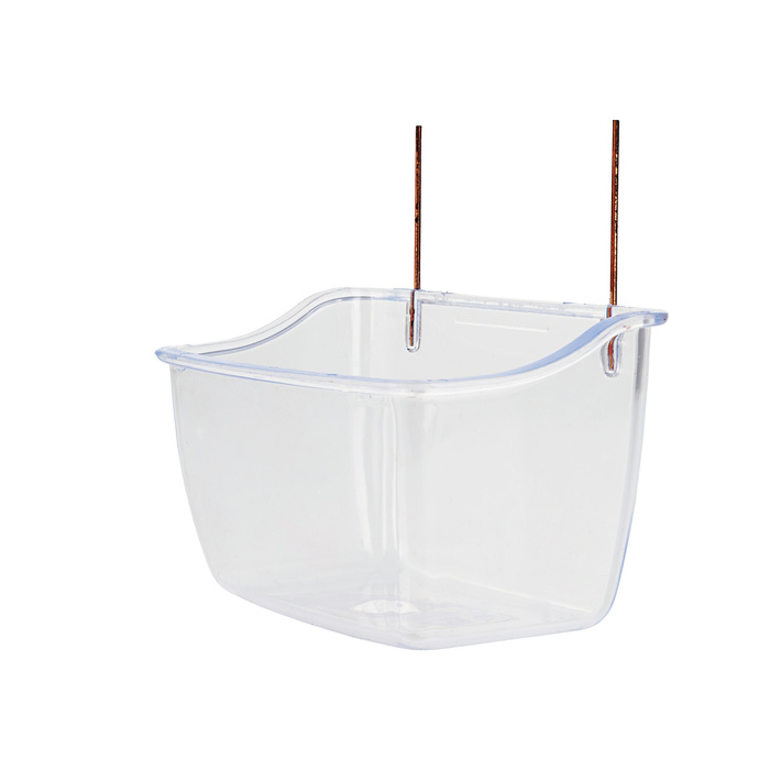 Panama Pet Karmidło do klatki dla ptaków przezroczyste 11x7,5x7cm