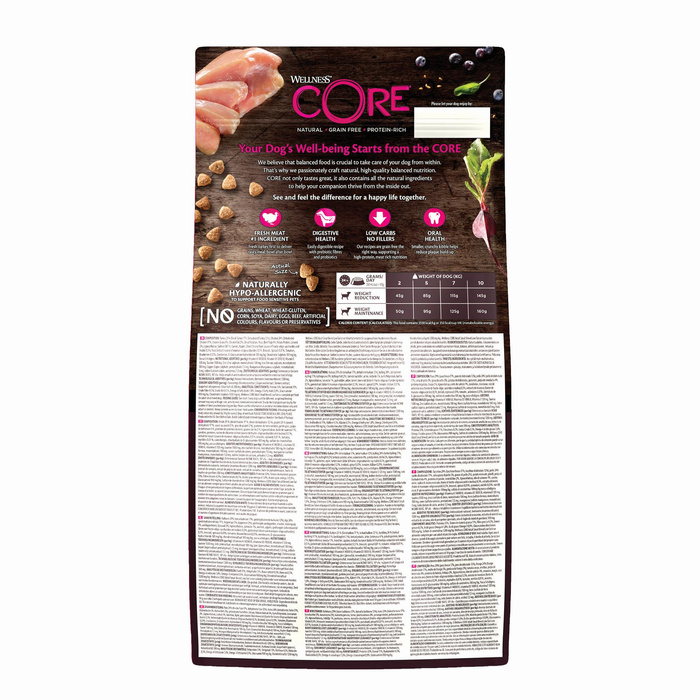 Wellness Core S.Breed Low Fat dla psa małej rasy indyk 1,5kg