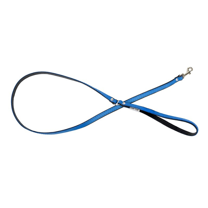 Barry King Smycz skórzana niebieski/czarny XS-S 12mm/120cm