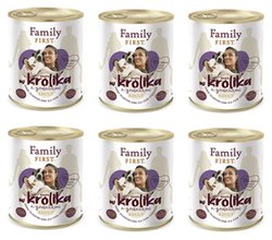 Family First z królikiem i gruszkami 6x800g