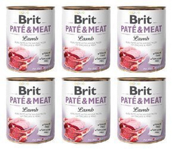 Brit Pate&Meat Lamb Jagnięcina 6x800g