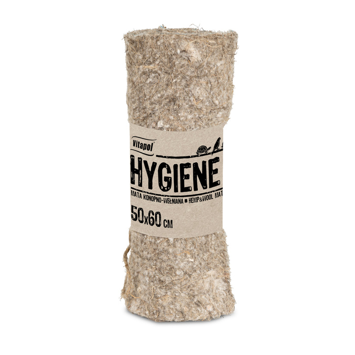 Vitapol Hygiene+ Mata konopna z wełną dla gryzoni i królika 50x60cm
