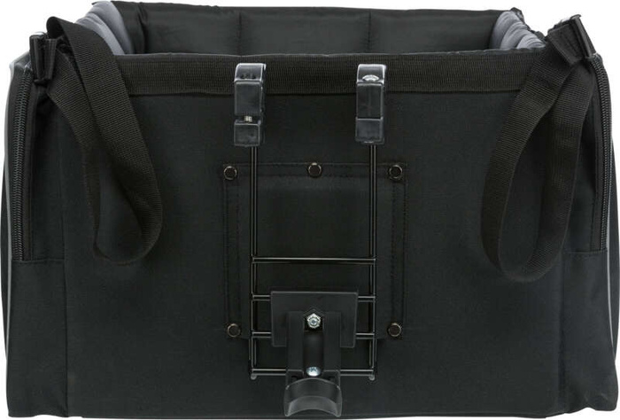 Trixie Transporter rowerowy przedni czarny/szary 41x26x26cm
