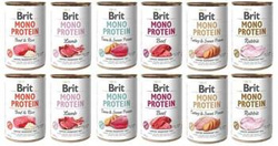 Brit Mono Protein Mix Smaków 12x400g