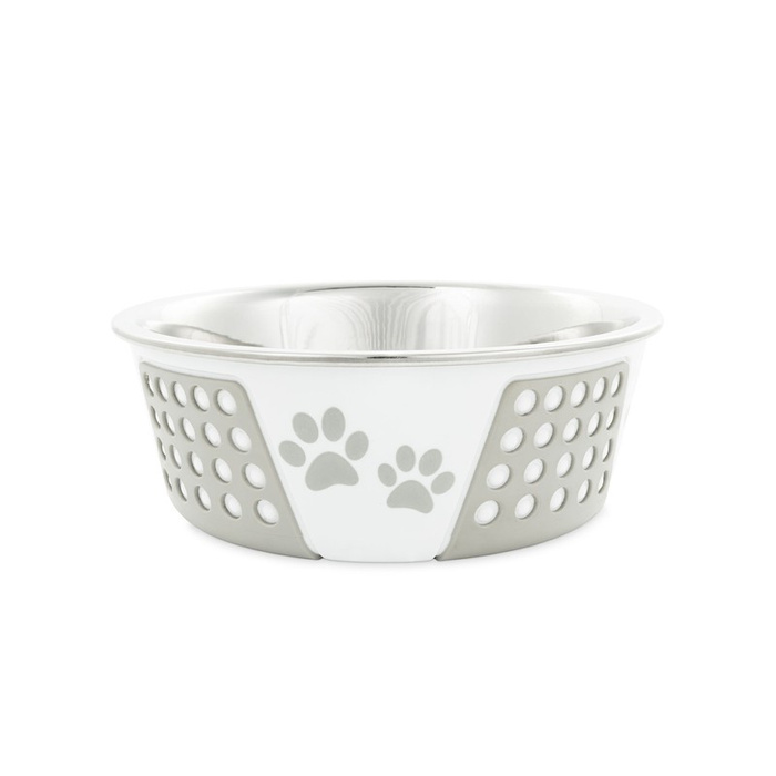 Barry King Miska dla psa szara antypoślizgowa 17cm 900ml