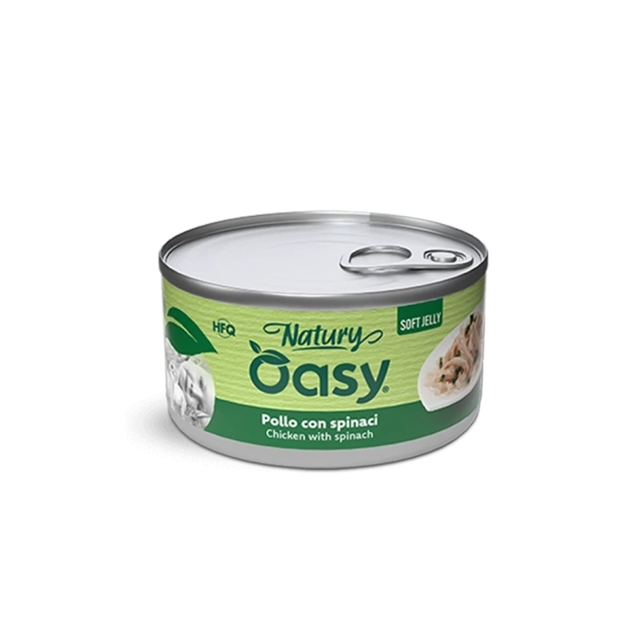 OASY Natury Soft Jelly - Kurczak ze szpinakiem 150g