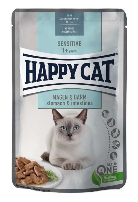 HappyCat Sensitive Adult Stomach & Intestines kurczak w sosie 85g