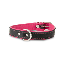 Barry King Obroża Skóra Łoś 20mm/45cm różowy