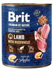 Brit Premium by Nature karma mokra dla psa z jagnięciną 800g