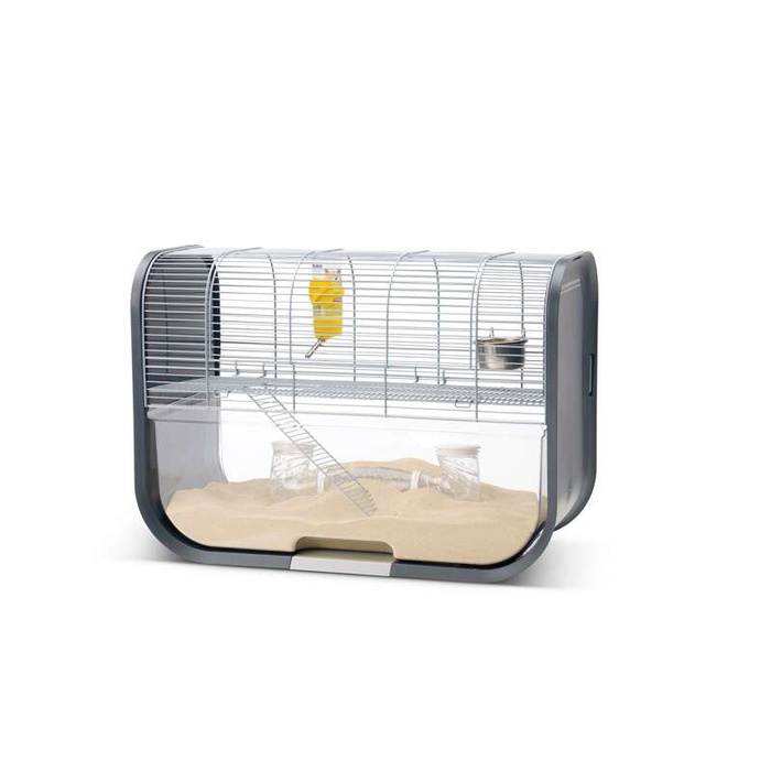 Savic Lugano klatka dla gryzoni/chomika szary plastik 60x29x44cm