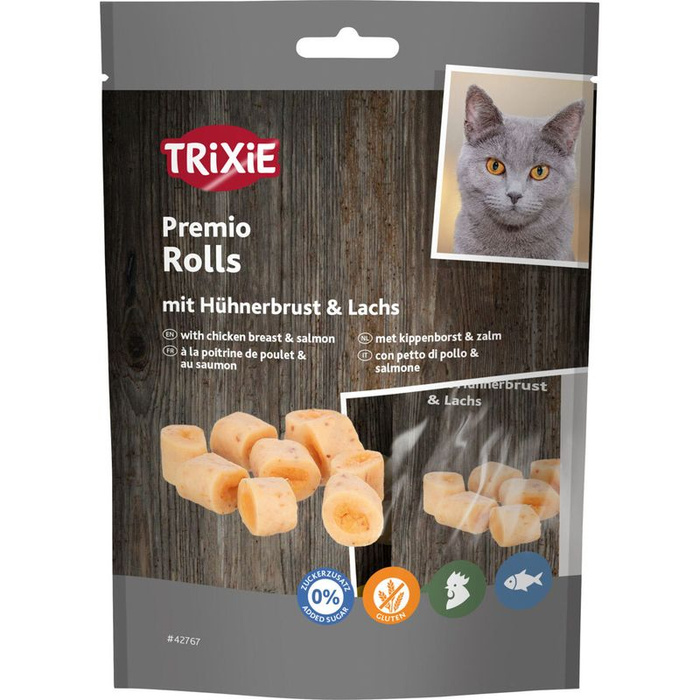 Trixie Premio Rolls Przysmak dla kota Kurczak i Łosoś 50g Bez glutenu