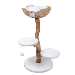 Barry King Drapak dla kota 100cm z legowiskiem beżowy