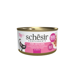 Schesir Complements Mokra Karma dla kotów tuńczyk z szynką w bulionie 70g