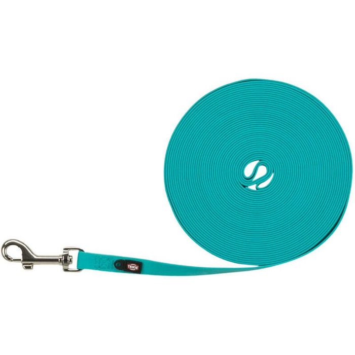 Trixie Smycz treningowa dla psa Easy Life M-L: 10m/13mm morski błękit Taśma parciana z powłoką PVC