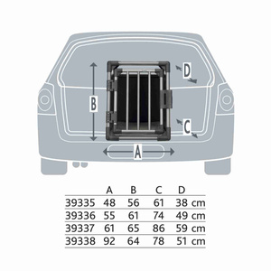 Trixie Transporter aluminium L: 92x64x78cm grafit