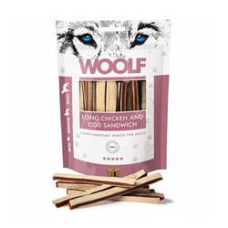 Woolf Soft Chicken and Cod Sandwich Long 100g