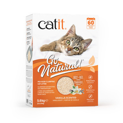 CatIt Go Natural – Żwirek z łupin grochu Waniliowy 5,6kg Mocno zbrylający