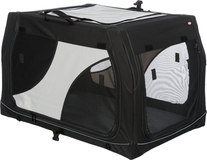 Trixie Box transportowy Vario 30 S-M: 76x48x51cm nylon czarno-szary