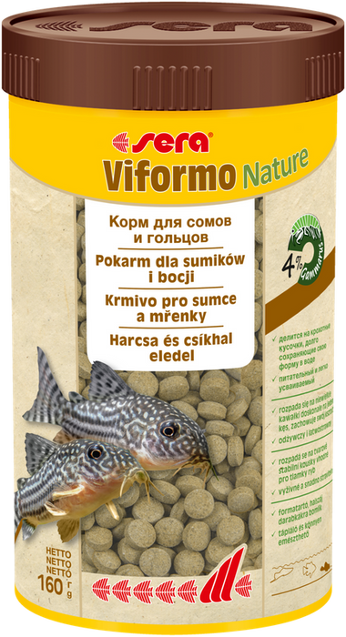 Sera Viformo Nature 250 ml, tabl. pokarm dla bocji i ryb sumokształtnych