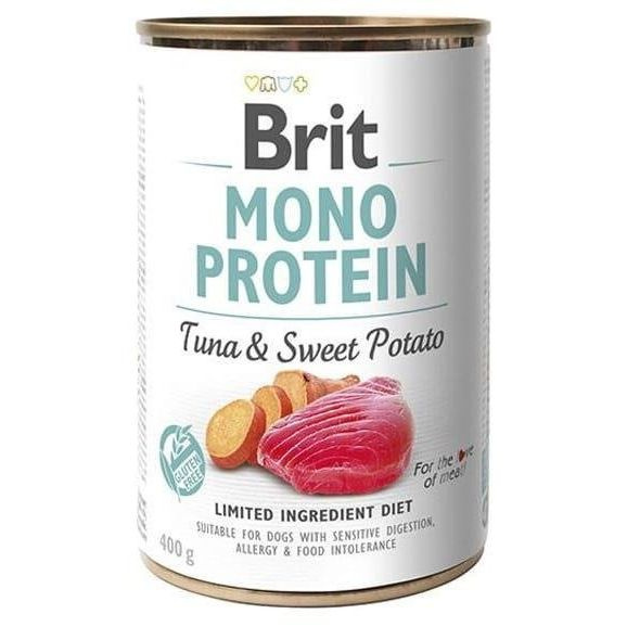 Brit Mono Protein tuńczyk i słodkie ziemniaki 400g