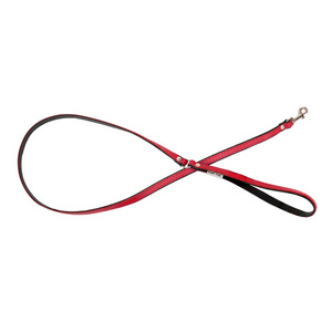Barry King Smycz skórzana czerwony/czarny XS-S 12mm/120cm