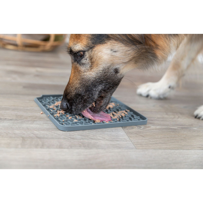 Trixie Taca na przysmaki Lick'n'Snack dla psa ciemnoszara silikon 20x20cm