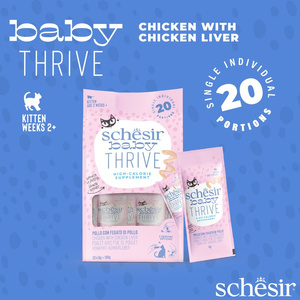 Schesir Baby Thrive Suplement Kurczak Z Wątróbką Drobiową 20x8g