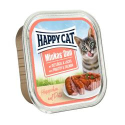 Happy Cat Minkas Duo pasztet z kurczakiem i łososiem 100g