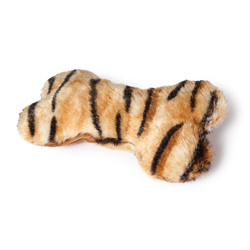 Karlie Zabawka dla psa Dexi kość brązowa tygrysie paski pluszowa 20x12x7cm