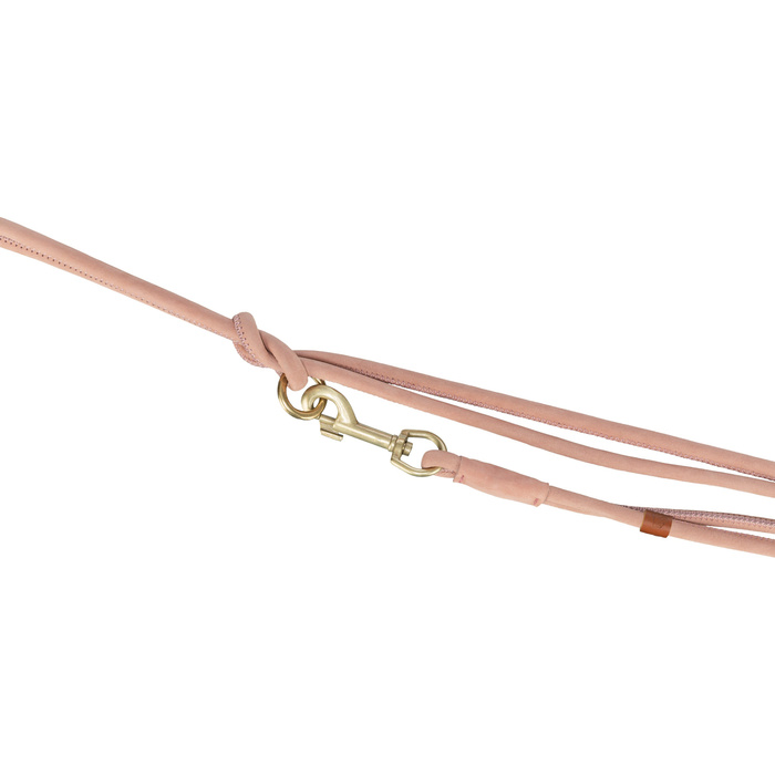 Trixie Pure smycz regulowana dla psa skórzana różowa S: 2m/10mm okrągła