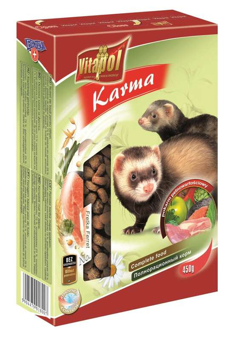 Vitapol Karmeo Premium pokarm dla fretki 450g