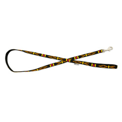 Barry King Smycz czarna wzór etniczny taśma polipropylenowa 20mm/120cm