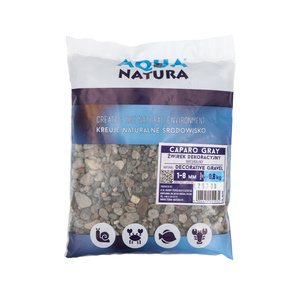Aqua Natura Caparo Gray żwirek dekoracyjny do akwarium naturalny 1-8 mm 0,8kg