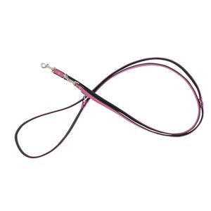 Barry King Smycz regulowana skórzana dla psa różowy/czarny XS-S 12mm/200cm