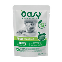 OASY Lifestage Sterilized Indyk 85g mokra karma dla kota