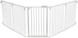 Trixie Barierka metalowa z drzwiami dla psa biała 62,5-300x76,5cm