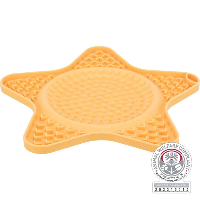 Trixie Taca na przysmaki Lick'n'Snack dla psa żólta silikon 23,5cm